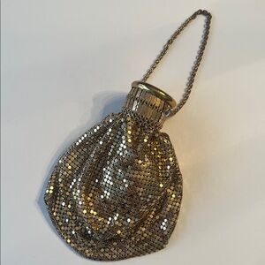 Whiting and Davis gold mesh pouch